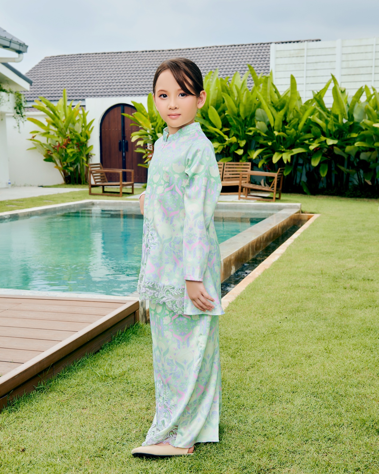 DELISHA KURUNG (KID)  - MINT GREEN